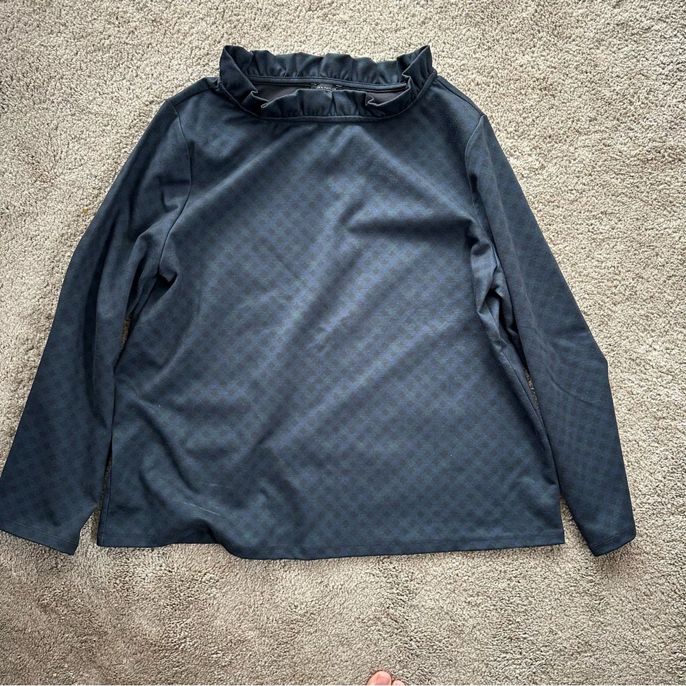 Ruffle-Neckline Top